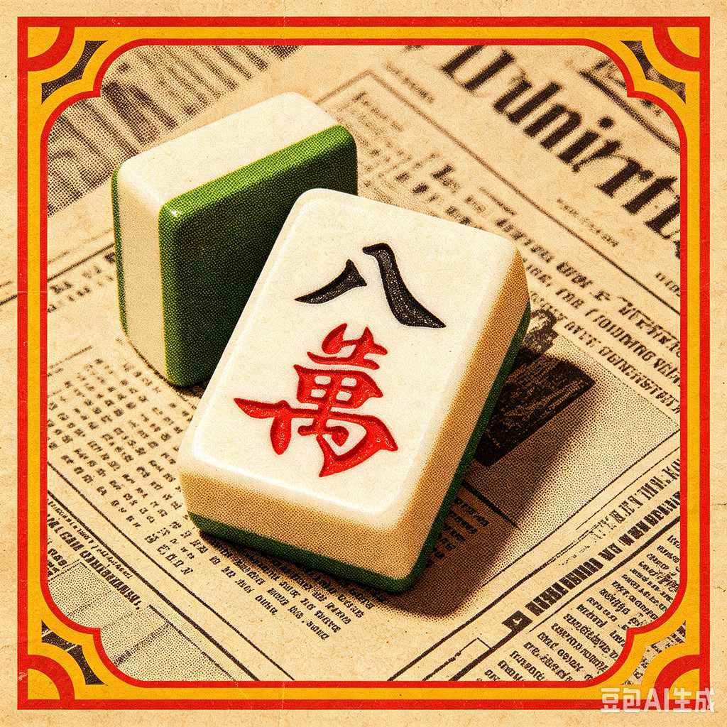 logo engrave mahjong tiles