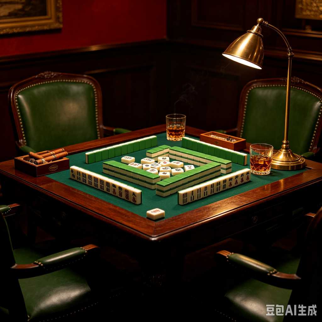 retro text mahjong tiles