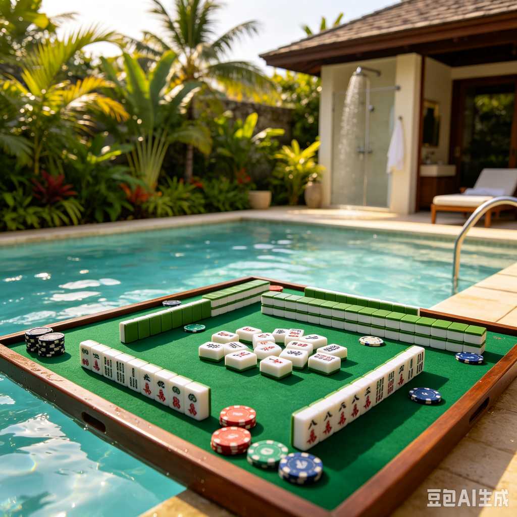 retro vintage mahjong set